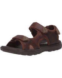 Mens Brown SKECHERS Leather Mules Comfy Slip On Flat Cool Summer Sandals Size 7 | eBay