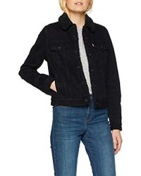 Levi's Original Sherpa Trucker Denim Jacket - Black