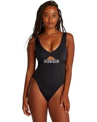 Calvin Klein - Maillot de Bain One Piece Dos Nu - Lyst