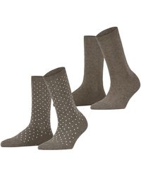 Esprit - Fine Dot Multipack W So Baumwolle Gemustert Socken - Lyst