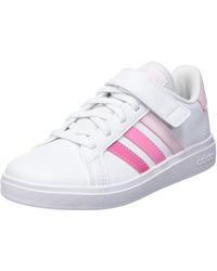 adidas - Grand Court Elastic Lace And Top Strap Sneaker -kind - Lyst