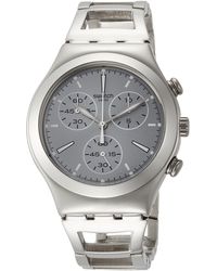 Swatch - Chronograph Quarz Uhr mit Edelstahl Armband YCS112G - Lyst