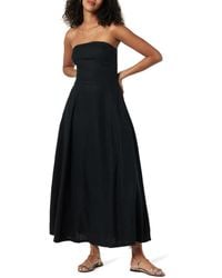 The Drop - Carlota Strapless Linen Maxi Dress Kleider - Lyst