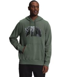 The North Face Tnf Bear Pullover Hoodie in Grey for Men Lyst UK