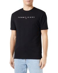 Tommy Hilfiger - Tommy Jeans TJM REG Linear Logo Tee EXT DM0DM17993 T-Shirts ches Courtes - Lyst