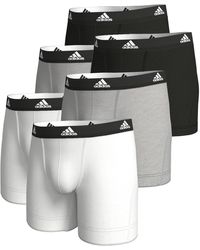 adidas - Basic Boxer Brief Unterhose Shorts Unterwäsche 6er Pack - Lyst
