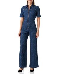 Love Moschino - Short-Sleeved Worker Jumpsuit - Lyst