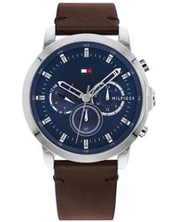Tommy Hilfiger - Braunes Lederarmband - Lyst