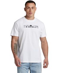 G-Star RAW - Flight Deck Back Graphic Loose Camisetas - Lyst