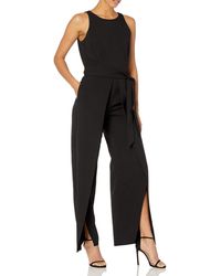 nine west black jumpsuit