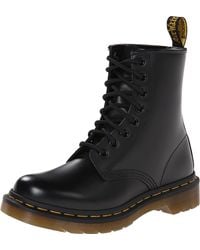 Dr. Martens - , 's 1460 Pascal Virginia Leather 8 Eye Boot, Black, 10 - Lyst