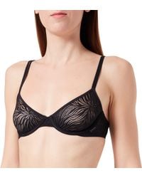 Calvin Klein - Ongevoerde Demi-cup Bh Met Beugel - Lyst