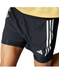 adidas - Own The Run Excite 3 Stripes 2In1 Shorts L - Lyst