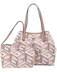 Guess - Vikky L Tote Bag One Size - Lyst