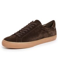 Vince - S Fulton Lace Up Casual Fashion Sneaker Cocoa Brown Suede 7 M - Lyst