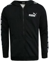 PUMA - Power Rebel S Track Jacket Sweat S Zip Up Track Tops 594007 01 A56b Black - Lyst