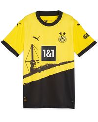 PUMA - Borussia Dortmund 23/24 S Home Jersey Cyber Yellow- Black Xl - Lyst