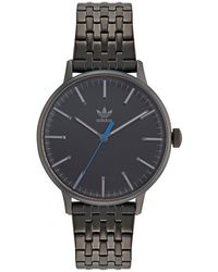 adidas - Stainless Steel Gunmetal Bracelet Watch - Lyst