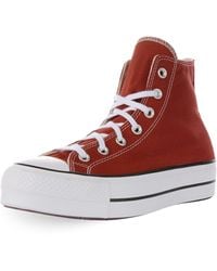 Converse - Chuck Taylor All Star Lift Platform Shoes Code A14511c Red - Lyst
