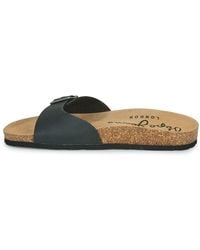 Pepe Jeans - Single Kansas Pms90107-999 Flat Sandals With Single Strap And Large Buckle Black - Lyst