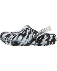 Crocs™ - And Classic Tie Dye Lined Clog | Fuzzy Slippers - Lyst