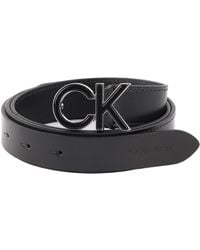 Calvin Klein - Re-Lock Inlay Logo Belt 30MM W100 CK Black - Lyst