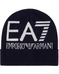 Emporio Armani - EA7 Bonnet avec Maxi Logo - Lyst