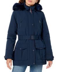 Tommy Hilfiger - Tactical Cold Weather Belted Jacket Down Alternative Coat - Lyst