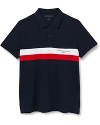 Tommy Hilfiger - Chest Colourblock Short-sleeve Polo Shirt Slim Fit - Lyst