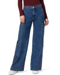Hudson Jeans - High-rise Welt Pocket Cargo Wide Leg Jeans - Lyst