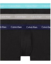 Calvin Klein - Uomo Boxer Confezione da 3 Low Rise Trunks Cotone Elasticizzato - Lyst