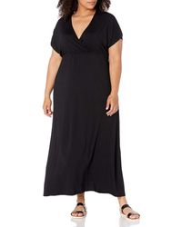 Amazon Essentials Plus Size Surplice Maxi Dress Kleid in Lila - Sparen Sie  6% - Lyst