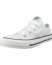 Converse - S Chuck Taylor All Star Ox Plimsolls Trainers White 5.5 Uk - Lyst