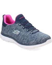 Skechers - Mujer Go Walk Joy Zapatillas Deportivas para Correr Azul Marino/Rosa EUR 39.5 - Lyst