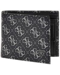 Guess - Mito Billfold Coin Wallet Dark Black - Lyst