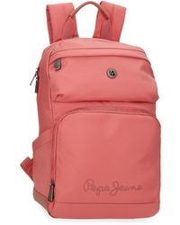Pepe Jeans - Corin Sac à Dos pour Ordinateur Portable 15,6 Pouces Rose 25 x 37 x 10 cm Polyester et PU 9,25 L by Joumma Bags - Lyst