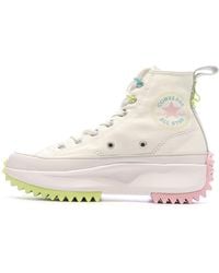 Converse - Baskets Blanches/Roses/Bleu Run Star Hike Blanc 37FR - Lyst