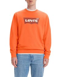 Levi's - Standard Graphic Crew Sweatshirt Batwing Crew darin Red XS - Lyst