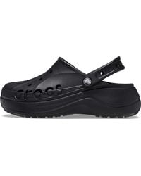 Crocs™ - Baya Platform Clog Black Size 6 Uk - Lyst