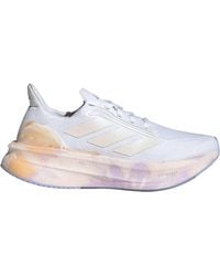 adidas - Womens Ultraboost Ultra Boost 5x Running Sneakers Shoes - White, Ftwwht/cwhite/vioton, 7.5 Uk - Lyst