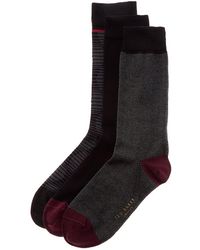 Ted Baker - London Mxg-hoptoit Assorted Pack Of 3 Socks - Lyst