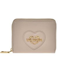 Love Moschino - PORTEFEUILLE SAFFIANO PU IVOIRE - Lyst