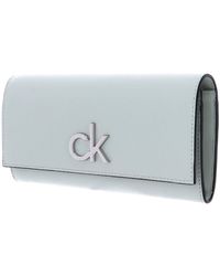 Calvin Klein Lock Trifold Wallet Lg - Portafogli - Verde