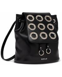Replay - Women's Backpack With Hole Details - Lyst