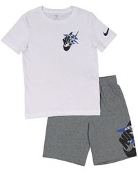 Nike - 3Brand Completo T-Shirt e Shorts da Ragazzi Icon Duo Bianco Taglia XL - Lyst