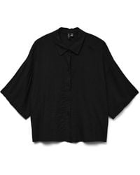 Vero Moda - Vmlinn 2/4 Short Shirt Wvn Noos Blouse - Lyst