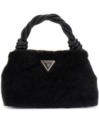Guess - Sac à main sac à épaule bandoulière Shaida Top Handle Crossbody Bag Black noir - Lyst