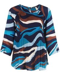 Betty Barclay - Schlupfbluse mit Plissee Dark Blue/Petrol,36 - Lyst