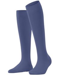 FALKE - Kniestrümpfe Cotton Touch W Kh Baumwolle lang einfarbig 1 Paar - Lyst