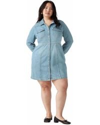 Levi's - Pl Flynn Western Dress Vestido - Lyst